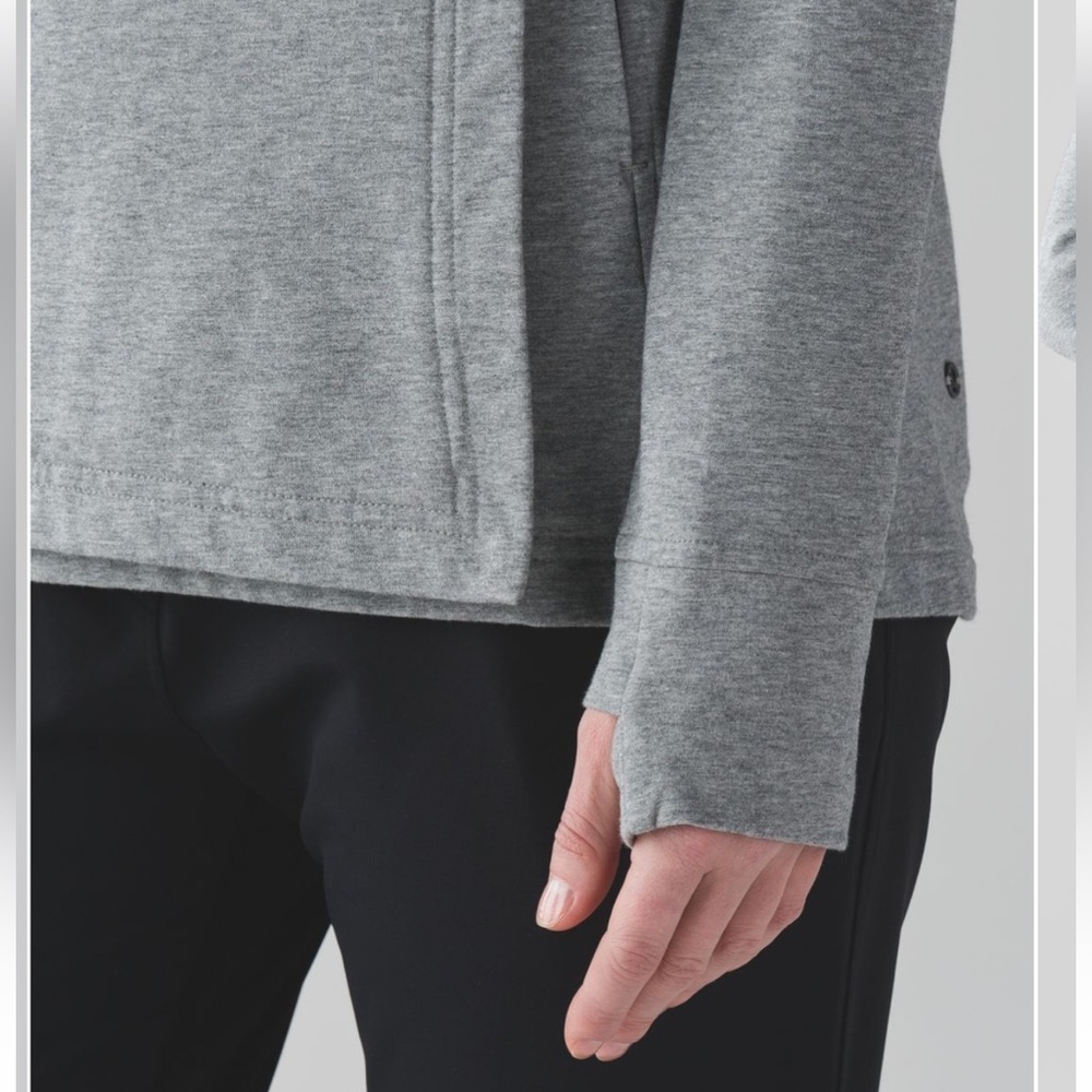 Lululemon Coast Wrap II In Heathered Medium Grey Size 2 - Picture 2 of 13